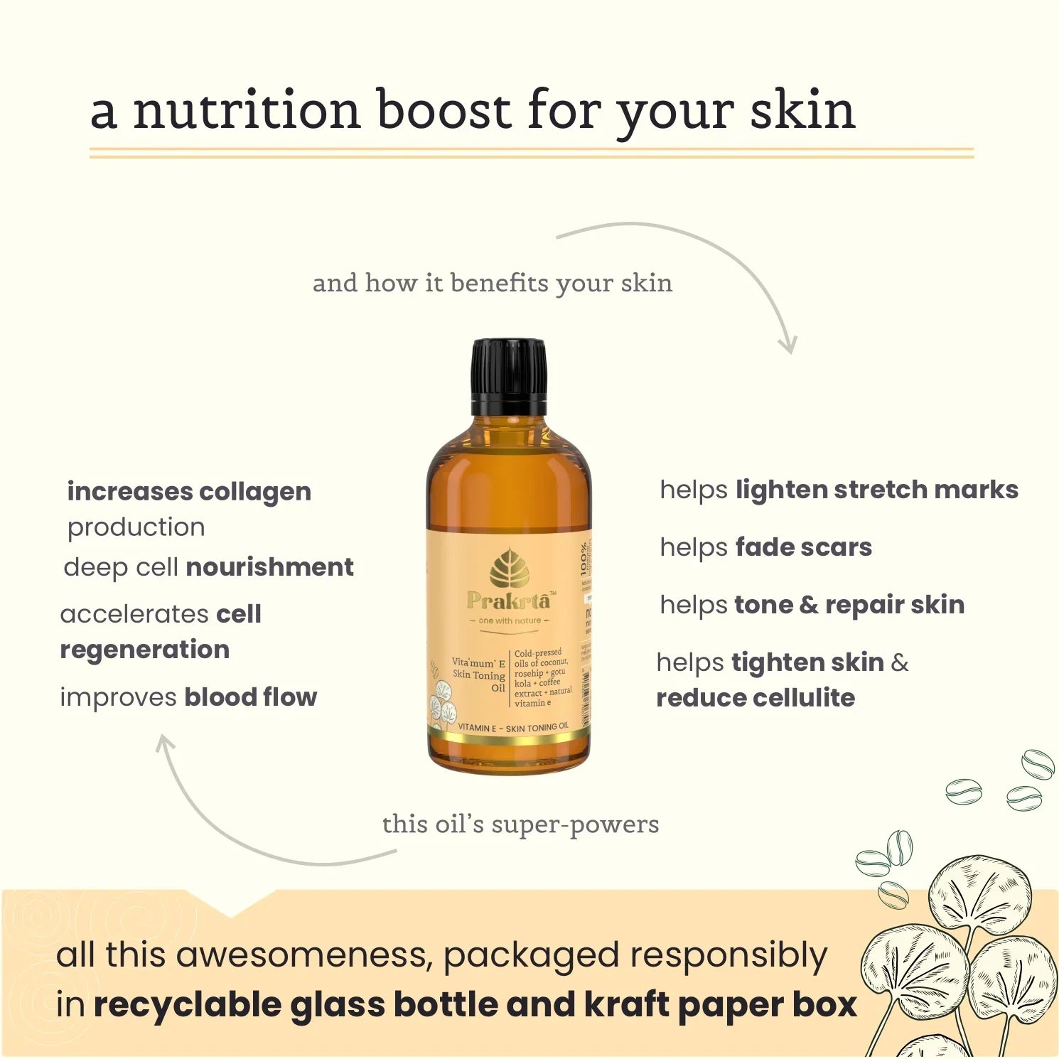 Vita MUM E Oil - natural stretch mark prevention - Prakrta