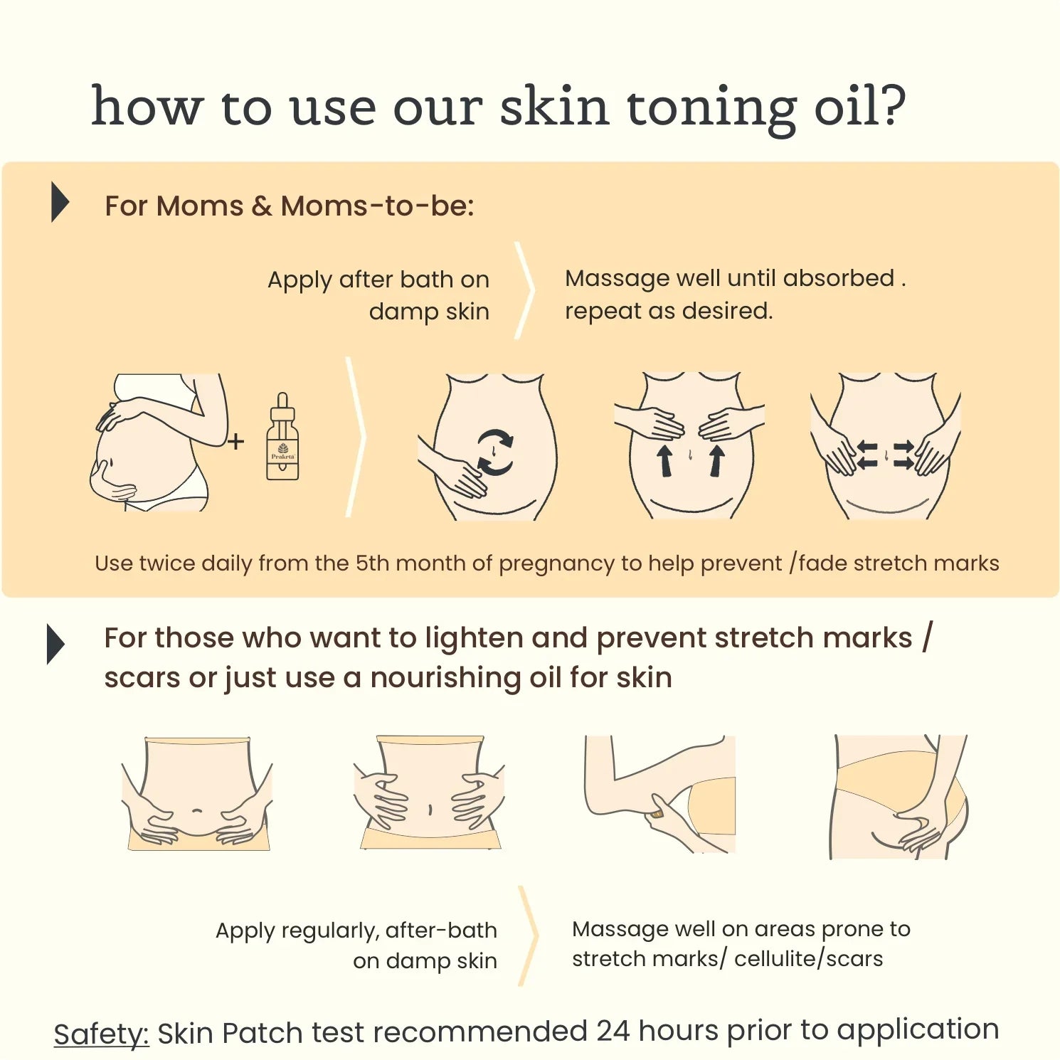 Vita MUM E Oil - natural stretch mark prevention - Prakrta
