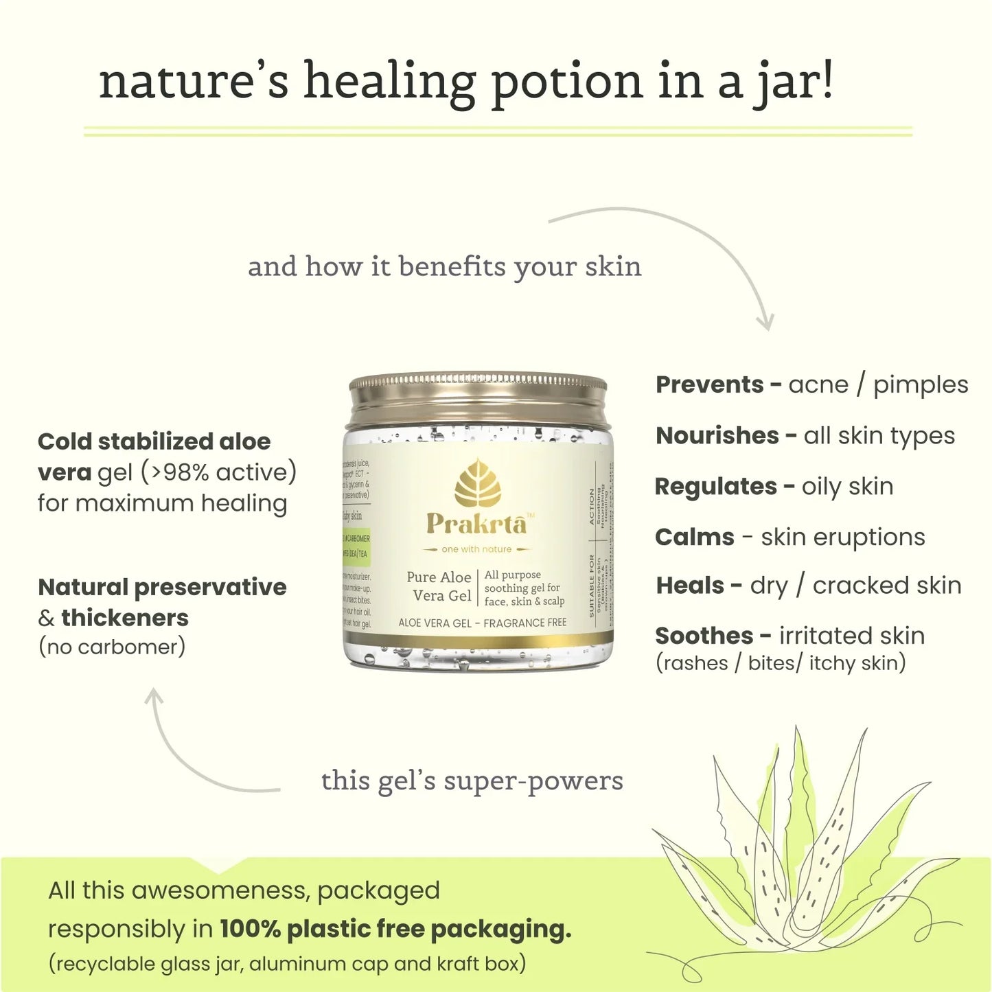 healing natural aloe vera gel for eczema and psoriasis