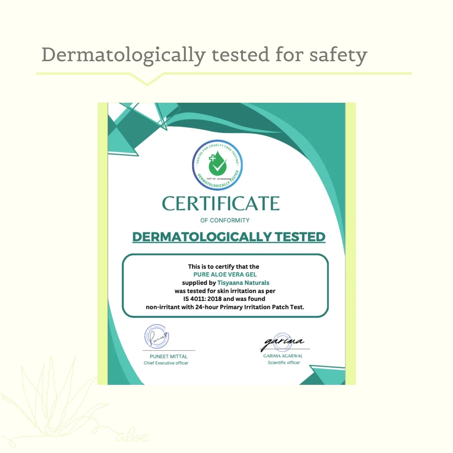hypoallergenic fragrance free pure aloe vera gel to prevent and reduce acne