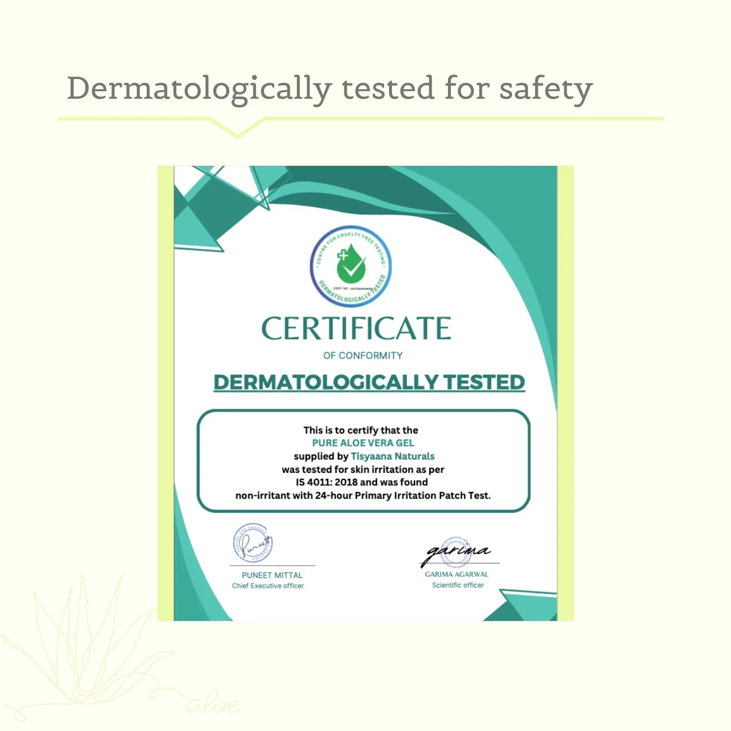 hypoallergenic fragrance free pure aloe vera gel to prevent and reduce acne