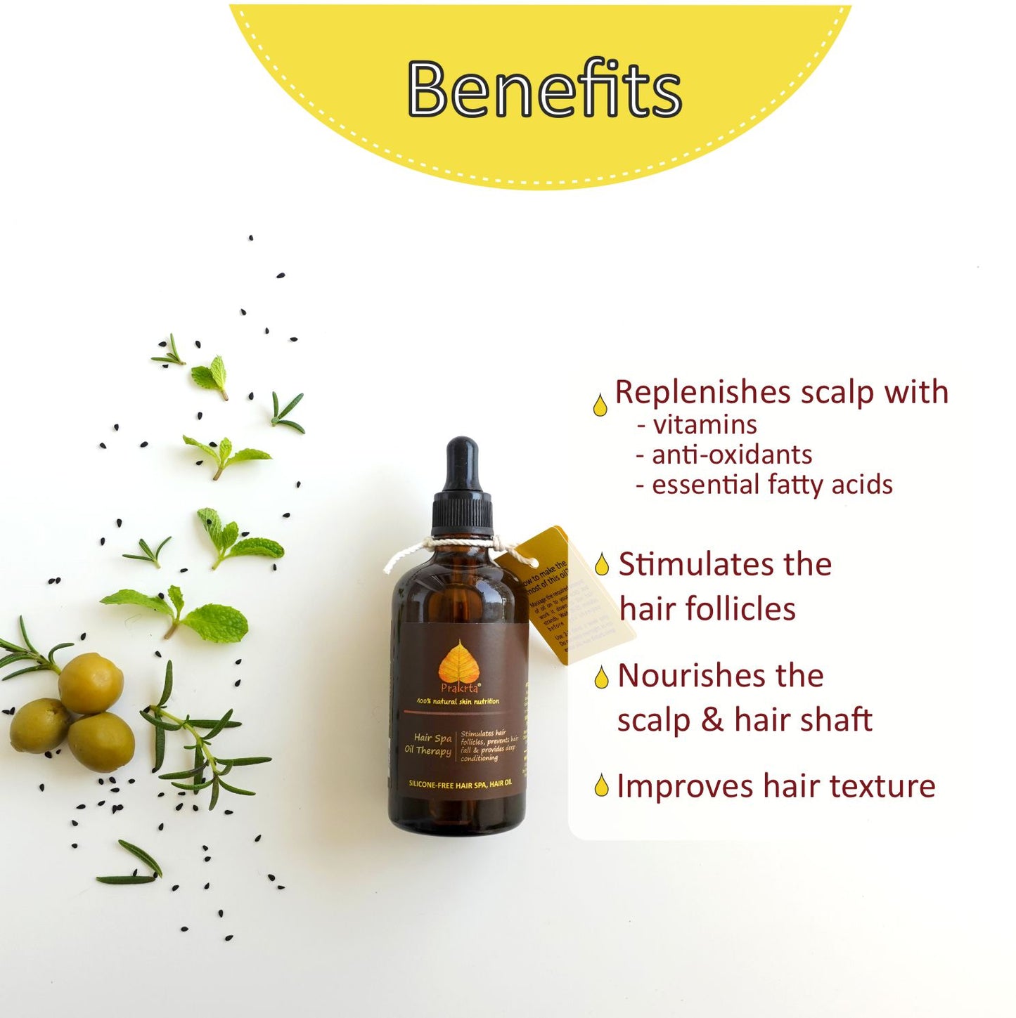 Hair Spa Oil Therapy - hair oil to prevent hair fall & provide deep conditioning | cold pressed oils | 100 ml